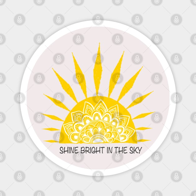 Sunshine positive Magnet by Guncha Kumar